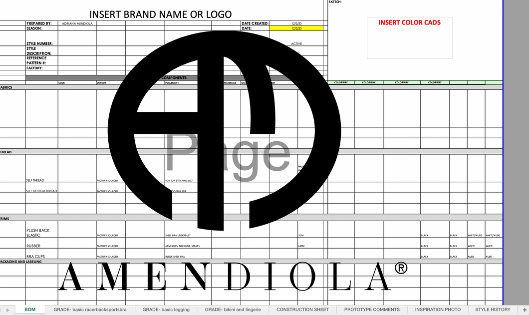 TECHNICAL PACKAGE TEMPLATE